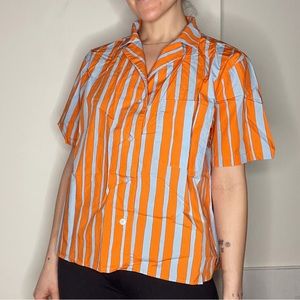 UNIQLO x MARIMEKKO Striped Short Sleeve Button Down